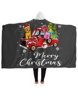 Yorkshire Terrier Xmas Red Truck