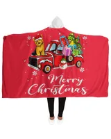 Yorkshire Terrier Xmas Red Truck