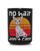 Vintage Hairless Sphynx Cat Shirt No Hair Dont Care Kitten