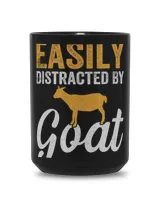 Funny Distracted By Goat Goats Retro Vintage Funny Goat