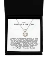 To My Mother In Law Heart Knot Necklace, Mother In Law Wedding Gift, Future Mother In Law Gift, Mother Of Groom Gift From Bride, Mother In Law Gift, Necklace Gifts For Mother Of Groom