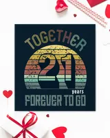 Anniversary Gifts By Years For Couples - Together (Years) Forever To Go - Best Gifts For Wife From Husband - Luxury Wedding Anniversary Gifts Idea - Wishes Message For Her - Marriage Day Message