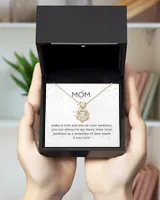 Mom make a wish and put on your necklace, gift mothers day