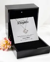 To My Daughter Necklace - "Together Forever, Never Apart. Maybe In Distance, But Never In Heart"