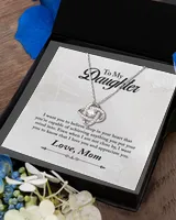 Personalized To My Daughter Necklace - "Believe in Yourself"