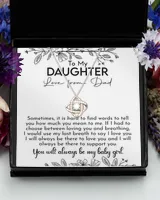 Daughter Gift from Dad, Father Daughter Necklace, Dad to Daughter Birthday Gift, Graduation Gift For Daughter, To My Daughter Jewelry Gifts