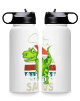 Santasaurus Christmas Black Mug 11oz