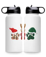 Paw Dogs Merry Christmas Wine Tumbler (12 oz)