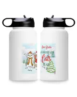 Dear Santa We're Been Very Good Cats This Year Premium Water Bottle