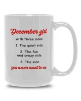 Grumpy Girl Coffee Custom Mug December Girl With Three Sides Personalized Gift