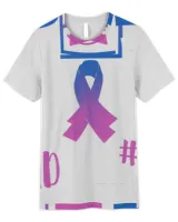 I Wear Pink Blue For My Kind Husband Thyroid Cancer Awareness