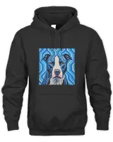 Dog Lover Bully Breeds Op Art Pit Bull Blue Nose Pit Bull