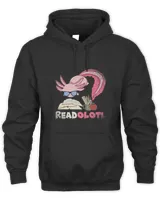 Funny Animal Reading Amphibian Bookworm Readolotl Axolotl