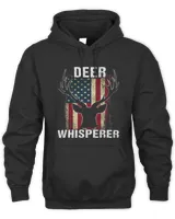 Deer Whisperer American Flag Deer Lover Hunting Dad