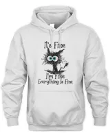 Its Fine I'm Fine Everything Fine Nurse Teacher Cat