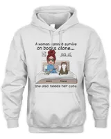 Doll Girl Reading Books On Bed With Cats Personalized Shirt QTCAT090123A1