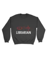 Librarian Book Heartbeat Love Literature Library Book Lover