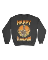 Happy Llamaween Funny Halloween Alpaca Zombie Party Costume