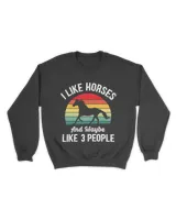 I like Horses and maybe 3 people funny vintage