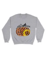 Leopard Cheetah Pumpkin Sunflower Hello Fall Thanksgiving