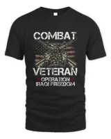 Combat Veteran Iraqi Freedom Military USA American Flag Gift