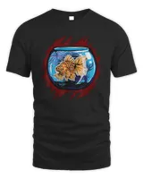 zombie goldfish infected undead gold fish t-shirt