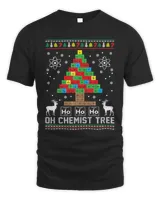 Oh Chemist Tree Merry Christmas Chemistree Chemistry T-Shirt