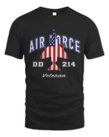 Air Force Veteran American Flag F-4 Phantom T-Shirt