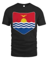 Kiribati Flag with Printed I-Kiribati Flag Pocket T-Shirt