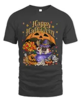 Halloween Autumn Witch Pug