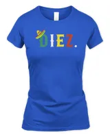 10 year old mexican fiesta birthday theme diez anos 10th t-shirt