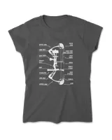 Anatomy of Archery Bow Hunting - Bowhunting T-Shirt