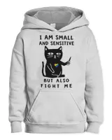 Cat I Am Small And Sensitive But Also Fight Me 419 Black Cat Lover