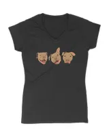 The Three Faces of a Pitbull T-Shirt
