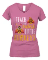 I Teach The Cutest Little Turkeys  School Thankful gift