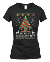 Oh Chemist Tree Merry Christmas Chemistree Chemistry T-Shirt