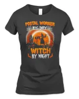 Halloween Postal Worker By Day Witch By Night Funny Halloween Day 296 Pumpkin