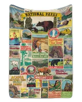 National Parks - Couch Blanket (Printed in the EU)