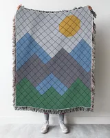 Mountain Blanket, Fleece Blanket