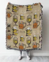 Beer Blanket, Drunker Drinker Cosy Fleece Blanket, Perfect A Decor Gift