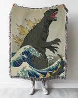 Japanese Monster Blanket, Blanket Soft Throw Blanket for Living Room Japanese Decor Warm Blanket Plush Gift