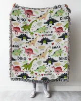 Dinosaurus Blanklet, Dinosaurus Fleece Blanket, Blanket Funny Pattern