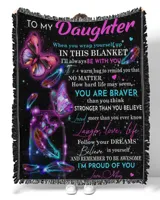 You Are Braver Than You Think Stronger Than You Believe Quilt Fleece Blanket Bundle