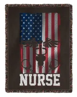 Nurses Equipment With Vintage US Flag