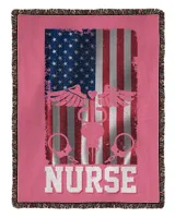 Nurses Equipment With Vintage US Flag