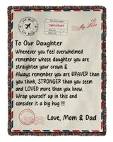 To My Daughter Blanket - Personalized Letter Blanket