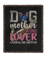 Dog Mother Wine Lover Animal Hearted Personalized Grandpa Grandma Mom Sister For Dog Lovers