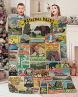 National Parks Premium Mink Sherpa Blanket