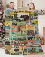 National Parks Premium Mink Sherpa Blanket