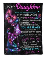 You Are Braver Than You Think Stronger Than You Believe Quilt Fleece Blanket Bundle